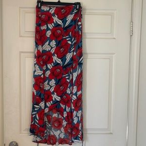 Maxi wrap skirt